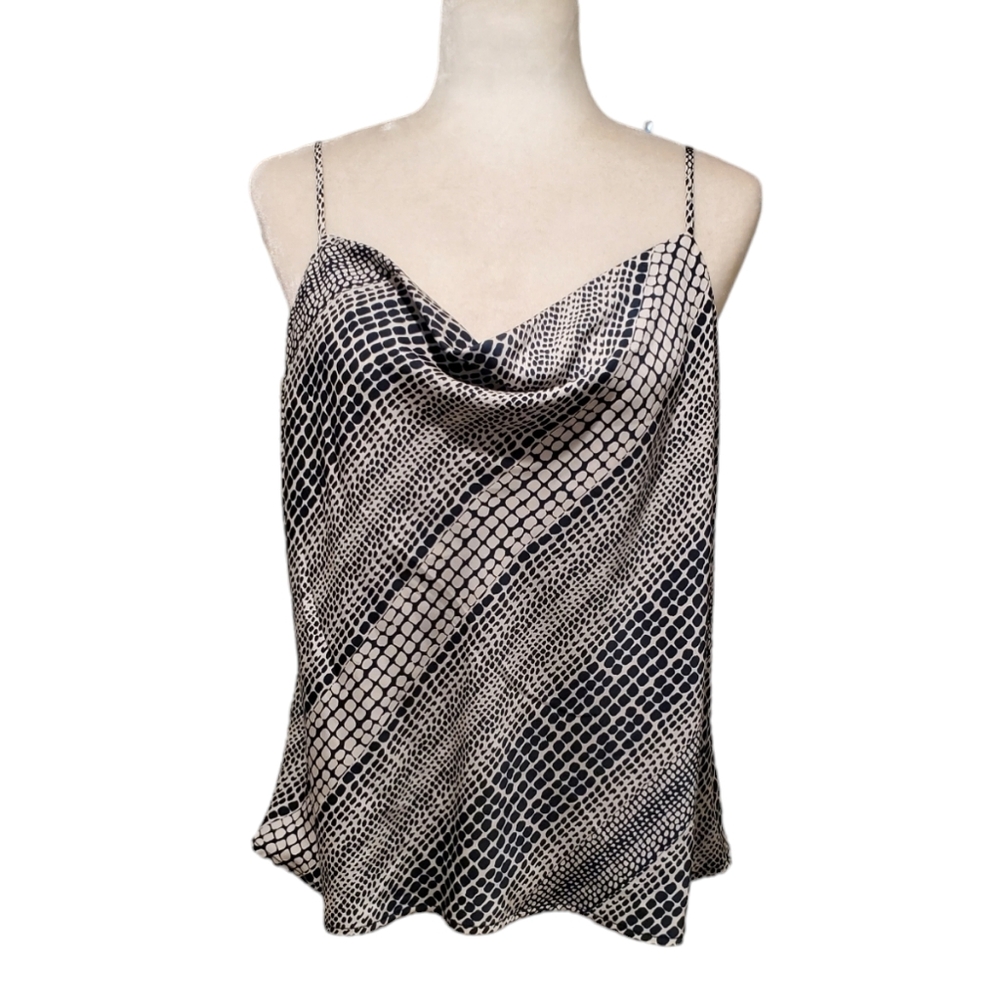 Banana Republic Womens Animal Print Cowl Neck Cami Size Petite Large